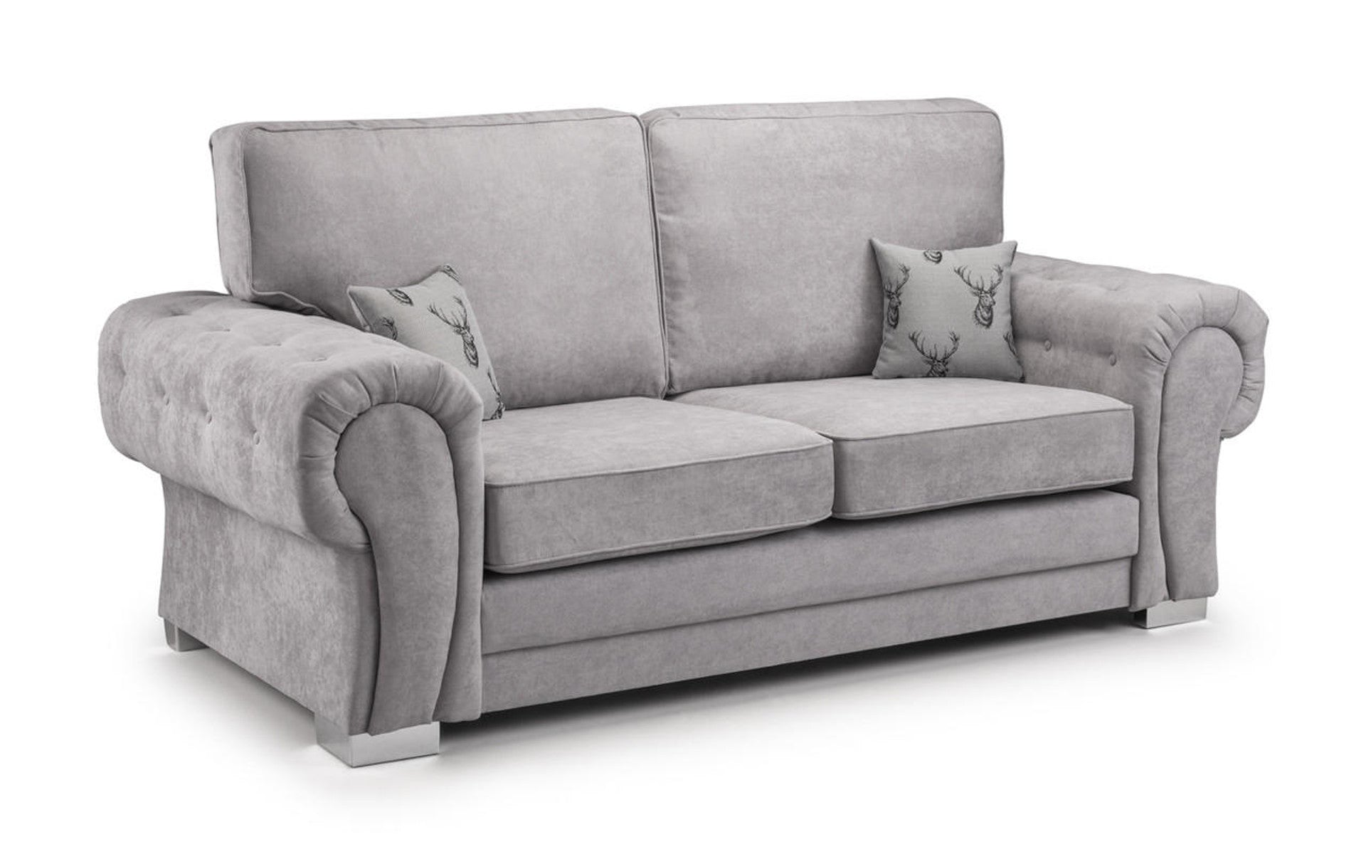 Verona Grey 3 Seater Fullback Sofa